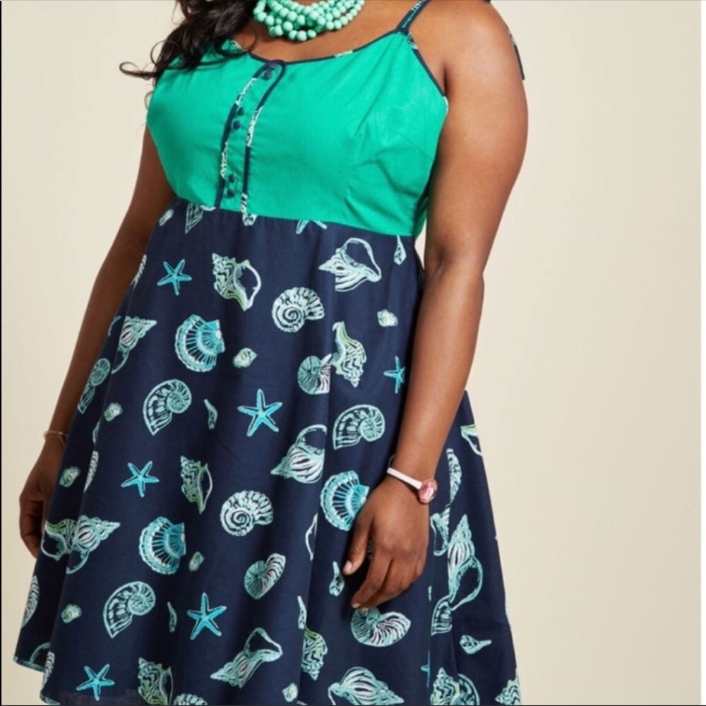 (2/$50) ModCloth Sea Shell Dress